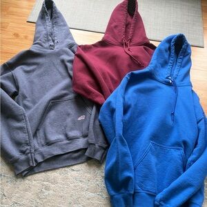 Gildan Women's Zip-Up Hoodies in Gray, Burgundy & Blue